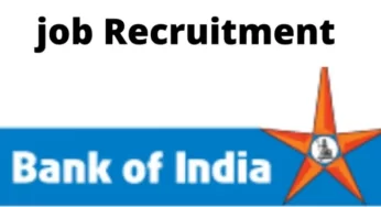 2022 Bank of India job Recruitment | સરકારી બેંકમાં નોકરી મેળવવા માંગતા ઉમેદવારો માટે સુવર્ણ તક
