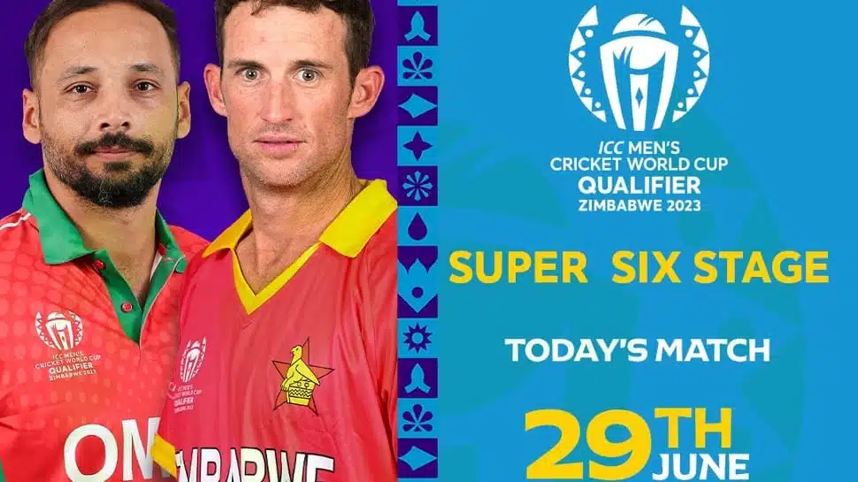 ઝિમ્બાબ્વે Vs ઓમાન ICC મેન્સ ODI ક્રિકેટ વર્લ્ડ કપ 2023 ક્વોલિફાયર સુપર સિક્સ મેચ નંબર 21 લાઇવસ્ટ્રીમિંગ: ભારતમાં ZIM Vs ઓમાન લાઇવ ક્યારે અને ક્યાં જોવું | ક્રિકેટ સમાચાર