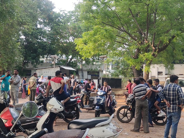 On the first day, parents came to drop off their children