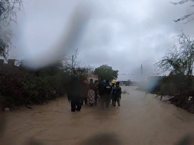 The fields were waterlogged and the roads were muddy