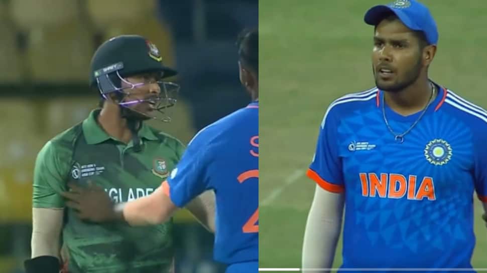  જુઓ: સૌમ્ય સરકાર અને હર્ષિત રાણાની IND A vs BAN A સેમિફાઇનલમાંથી જોરદાર એક્સચેન્જ વાયરલ ક્રિકેટ સમાચાર 