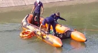 Student drowned in Vadodara’s Chhani Canal, search by fire brigade | વડોદરાના છાણી કેનાલમાં ન્હાવા પડેલો વિદ્યાર્થી તણાયો, ફાયર બ્રિગેડે શોધખોળ હાથ ધરી
